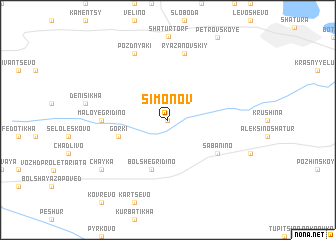 map of Simonov