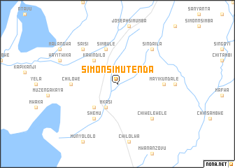 map of Simon Simutenda