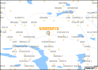 map of Simonsryd
