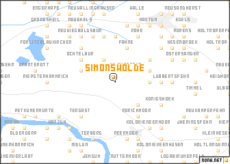 map of Simonswolde