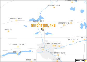 map of Simonton Lake