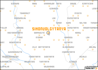 map of Simonvölgytanya