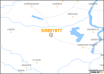 map of Simonyaty