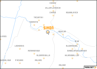 map of Simón