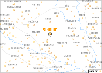 map of Simovići