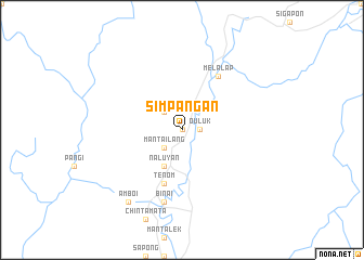 map of Simpangan