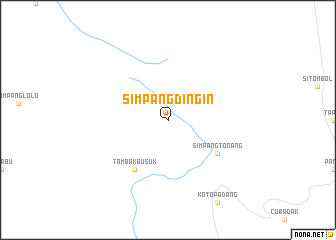 map of Simpangdingin