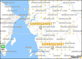 map of Simpang Empat