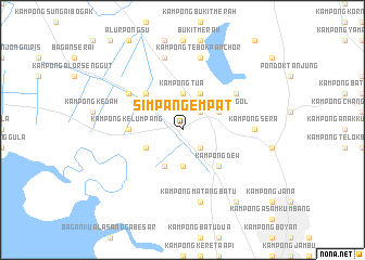 map of Simpang Empat