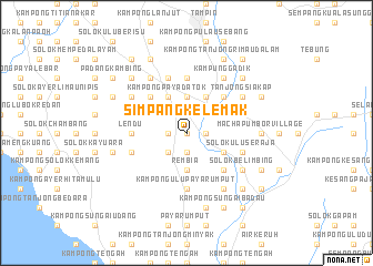 map of Simpang Kelemak