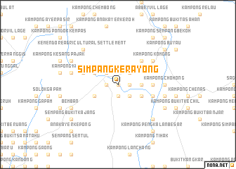 map of Simpang Kerayong