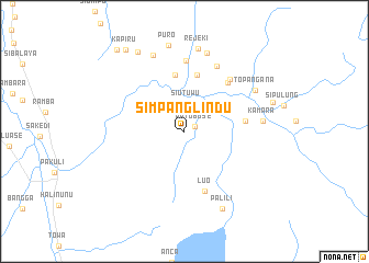 map of Simpanglindu