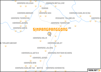 map of Simpang Panggong