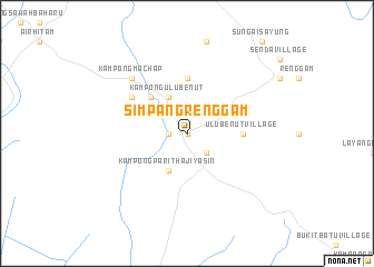 map of Simpang Renggam