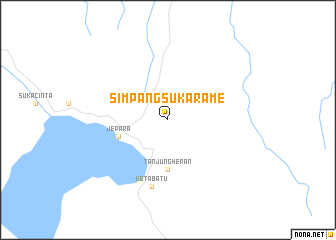 map of Simpangsukarame