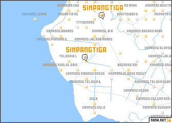 map of Simpang Tiga