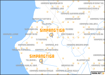 map of Simpang Tiga