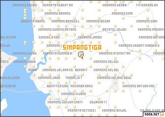 map of Simpang Tiga