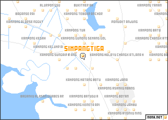 map of Simpang Tiga