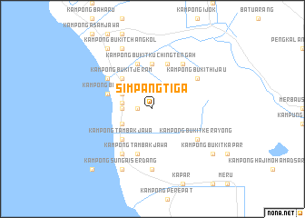 map of Simpang Tiga