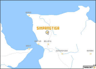 map of Simpangtiga