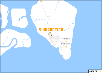 map of Simpangtiga