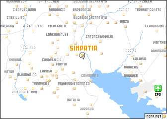 map of Simpatía