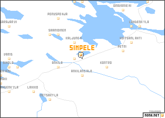 map of Simpele