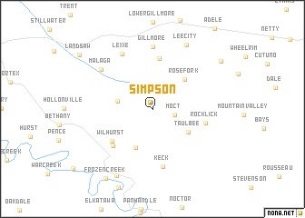 map of Simpson