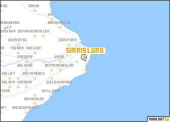 map of Simrislund