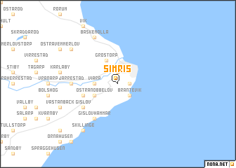 map of Simris