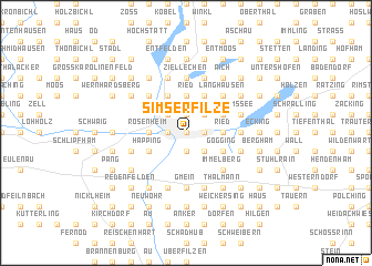 map of Simserfilze