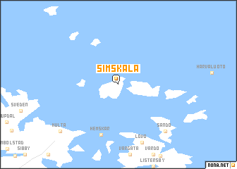 map of Simskäla
