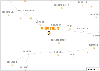 map of Simstown