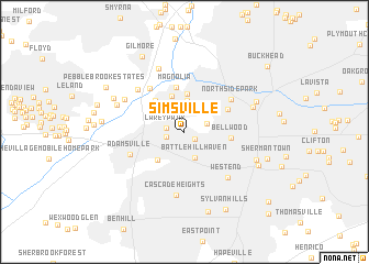 map of Simsville