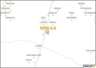 map of Simulilu