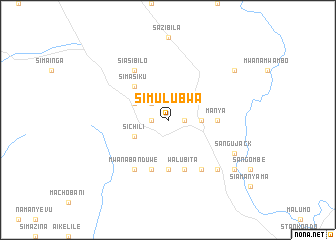 map of Simulubwa