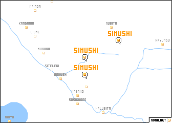 map of Simushi