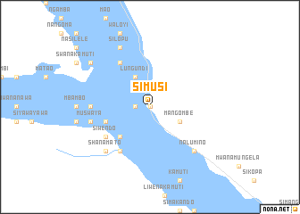 map of Simusi