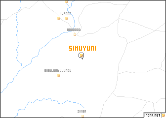 map of Simuyuni