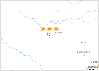 map of Simwambwa