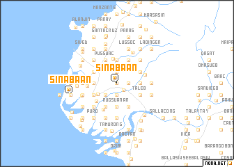 map of Sinabaan