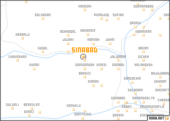 map of Sīnābād