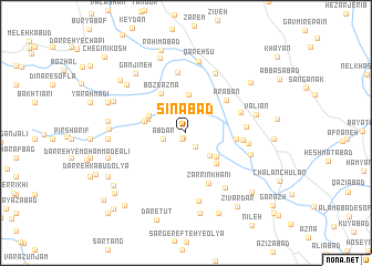 map of Sīnābād