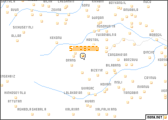 map of Şinǝbǝnd