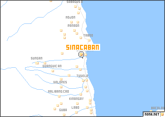 map of Sinacaban