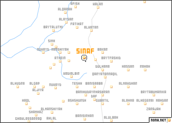 map of Şināf