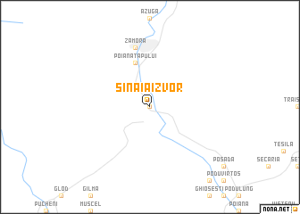 map of Sinaia Izvor