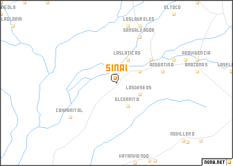 map of Sinaí