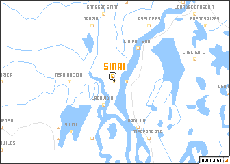 map of Sinaí
